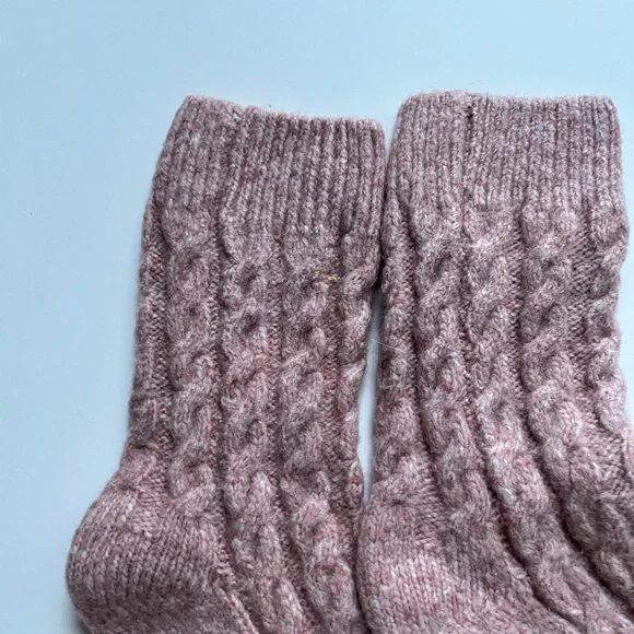 Simone Rocha Pink Cable Knit Socks - Picture 4 of 4